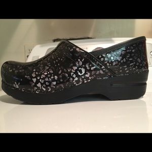 Women’s black leopard print Dansko’s